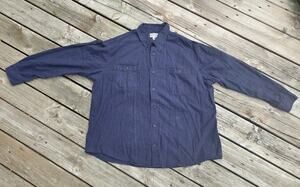 Duluth Trading Co Men's Button-up 100% Cotton Long Sleeve Work Shirt Flannel 2XL
